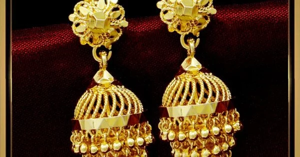 Three layer hot sale jhumka design