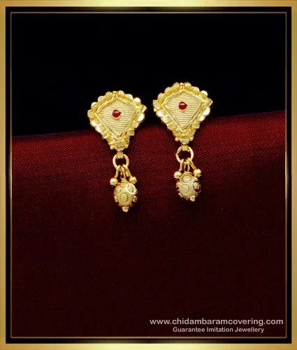 Buy Traditional Gold Design Triple Jhumka Earrings for Women