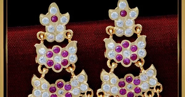 Buy Double Piercing Earring Silver/gold Threader Earrings & Birthstone  Cubic Zirconia Stud Earrings 2 Hole Threaded Chain 30th Birthday Gift Her  Online in India - Etsy