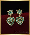 gold covering thodu, imitation five metal jewellery, five metal earring, impon kammal, impon thodu, impon earrings, ruby stone earrings, pink stone earrings, 