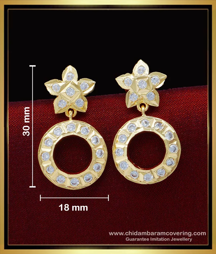 Delightful Blossom Antique Gold Earrings