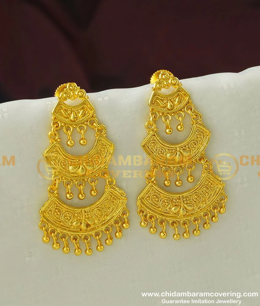 Buy South Indian Jewelry Daily Use Stone Earrings Thodu Design Buy Online