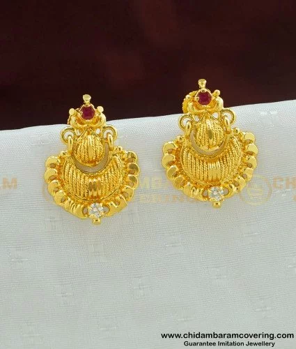 18KT Gold Plated Stella CZ Earrings – Atulya Jewellers