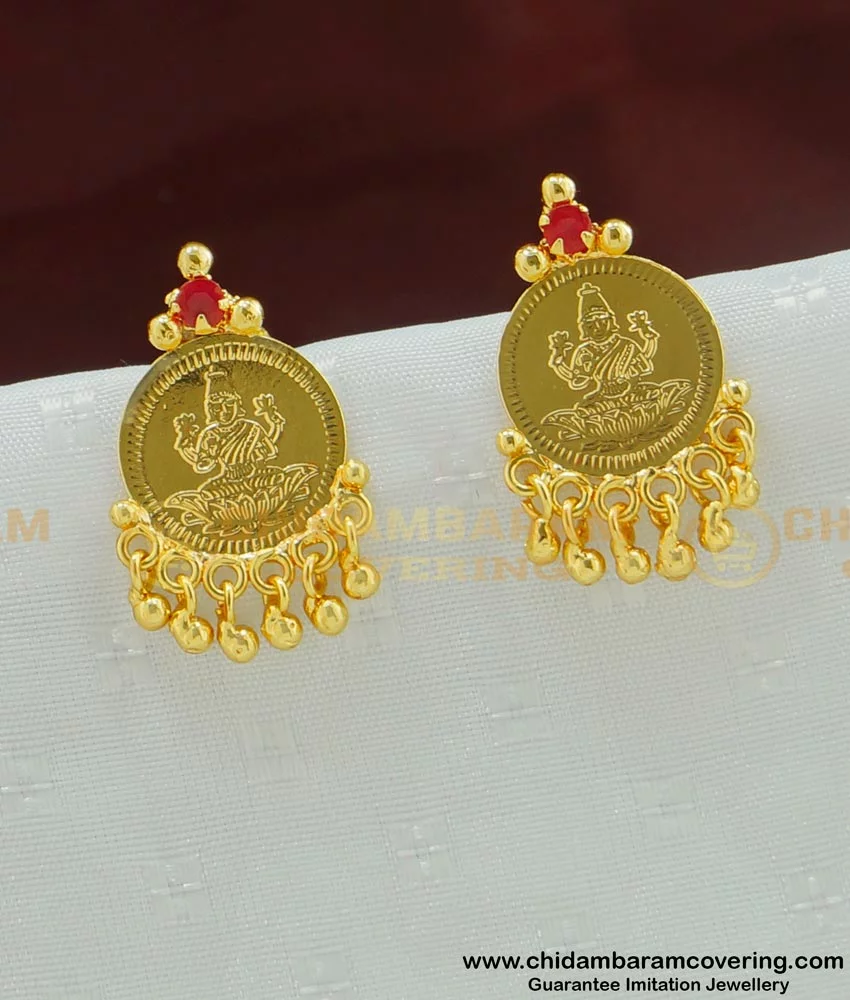 Buy Handcrafted 925 Gold Plated Silver Rania Coin Earrings  Golden  Teal  Online at the Best Price in India  Loopify