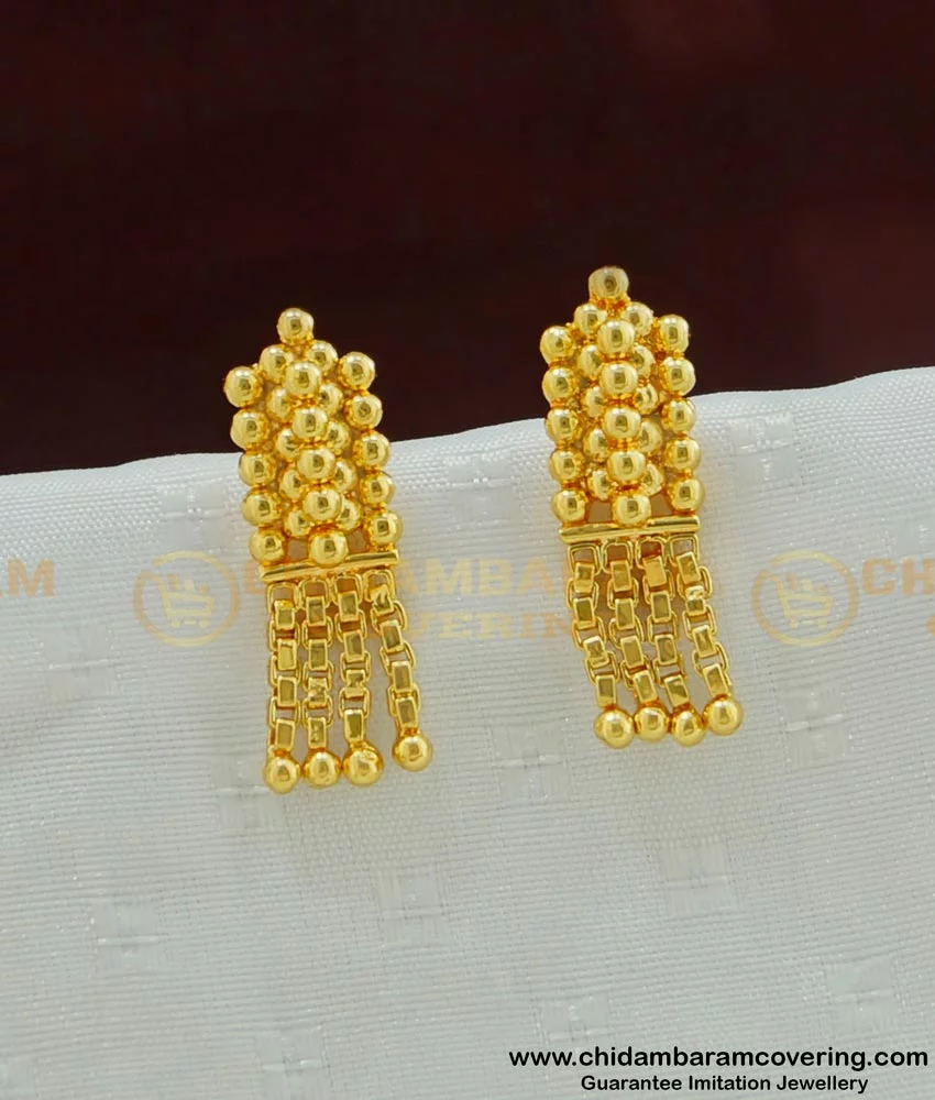 classy and trendy small all Gold earrings designs for daily wear | Gold earrings  designs, Designer earrings, Gold fashion necklace