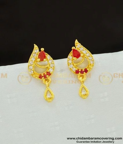 Gold Earrings for Women -Gold screw back Earrings -22K Gold Stud Earrings -Indian  Gold Jewelry -Buy Online