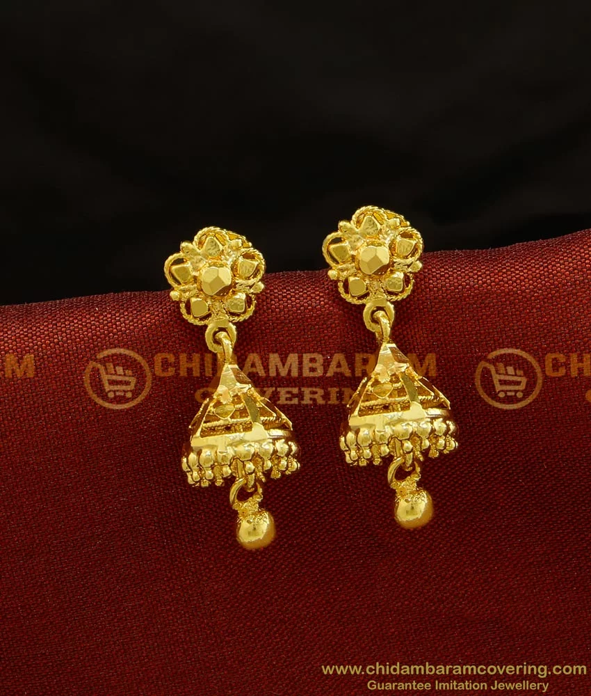 Buy Simple Daily Wear One Gram Gold Small Jhumkas Designs Buy Online