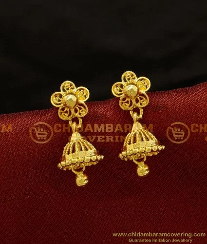 One gram gold jhumkas online deals shopping