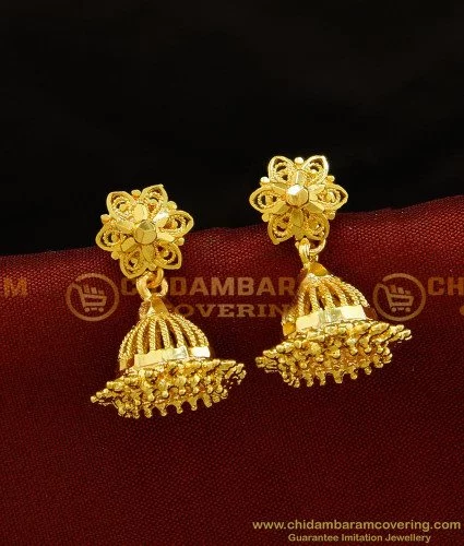 South Indian Style Earrings Jewelry – Pinkcity craft