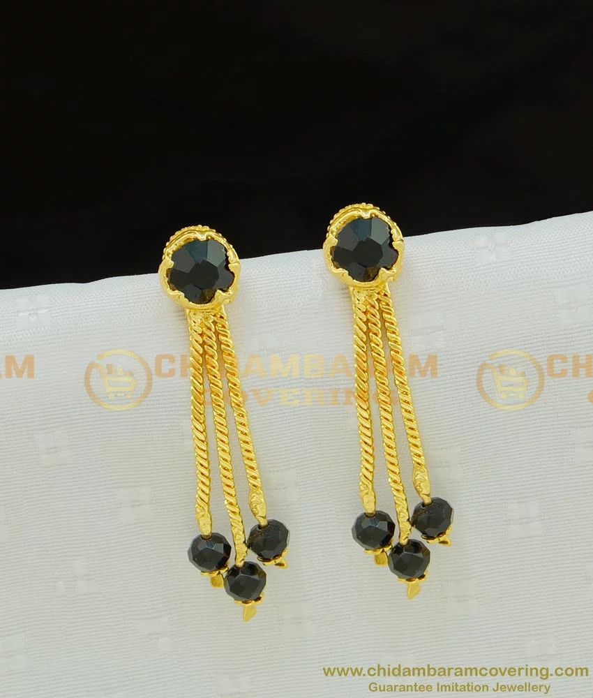 Black Bear Miyuki Seed Beads Earrings - Simply Natural