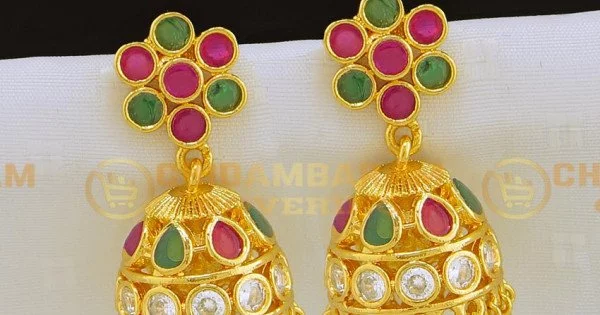 Buy Kerala Jimikki Kammal Designs Bridal Jhumkas Online Shopping