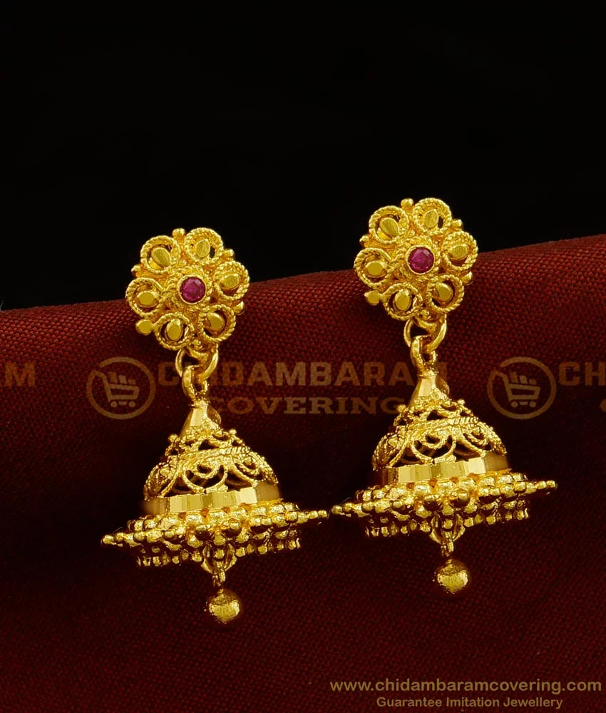 Daily wear online gold jhumkas