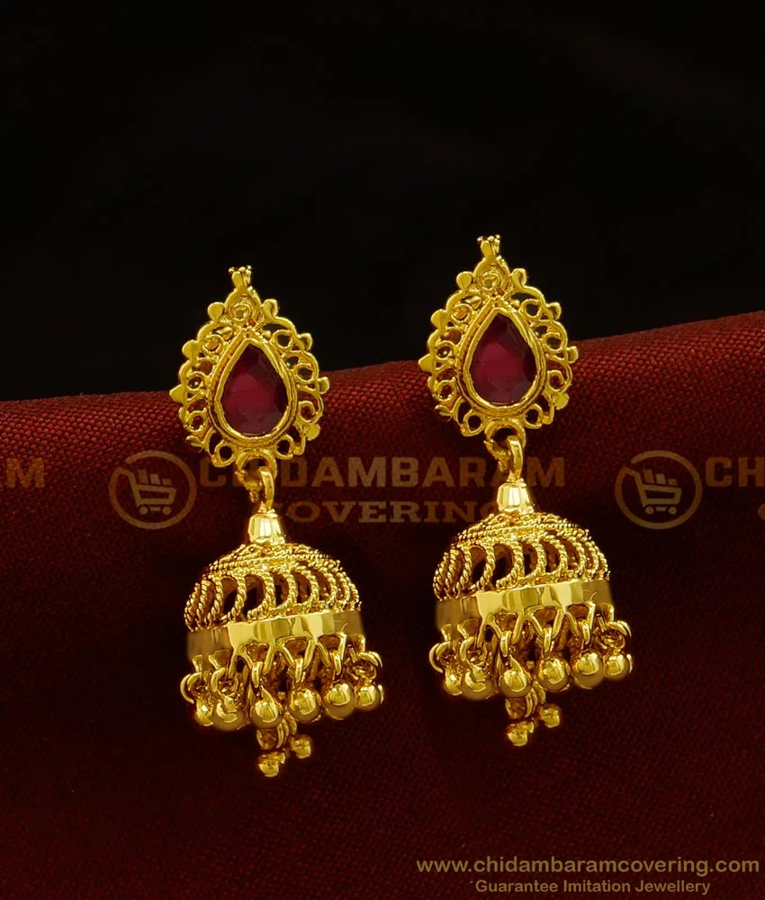 Gold Jhumka Design Pic 2024 | favors.com