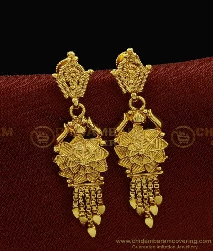 Golden Long Chains Tassel Coin Earrings for Women Round Fan Shaped Crystal  Flower Dangle Earrings Turkish India Ethnic Jewelry