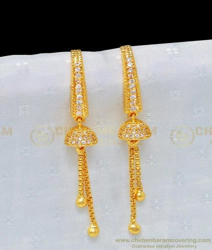 Buy Fashion Costume Imitation Artificial Jewellery Long Earrings with  Diamond & Deep Red for Women Girls Teens from Digital Dress Room Online at  Lowest Price Ever in India | Check Reviews &