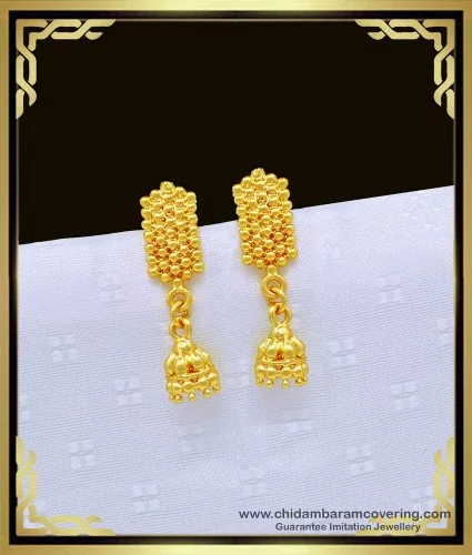 Latest Gold Jhumka Earrings Designs/Gold Bridal Jhumka Design Heavy & Light  Weight - YouTube