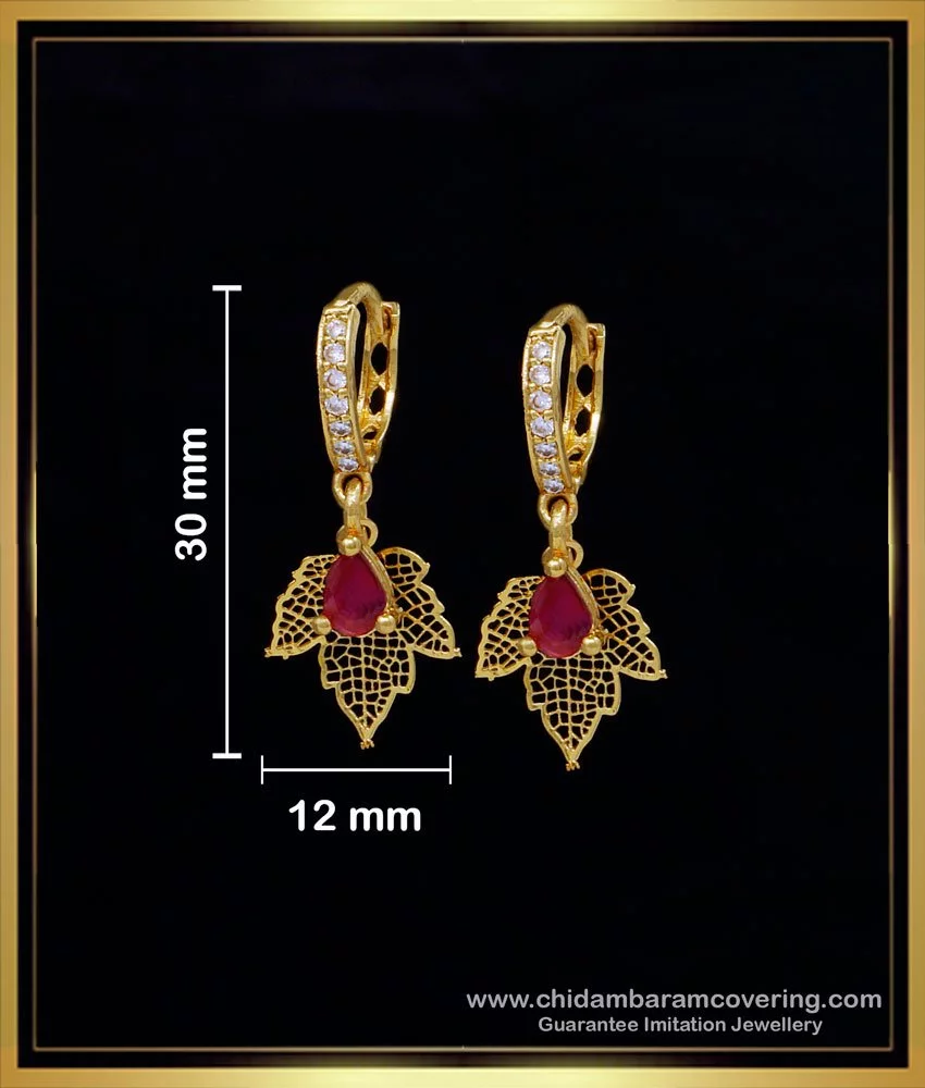 Om Creations Gold Plated Dangler Earrings