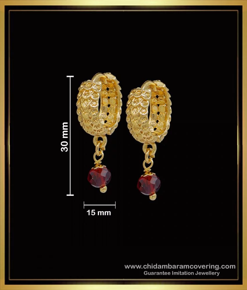 Rose Gold Plated Hoops Jhumki Earring For Women - Jhumka For Wedding –  Niscka