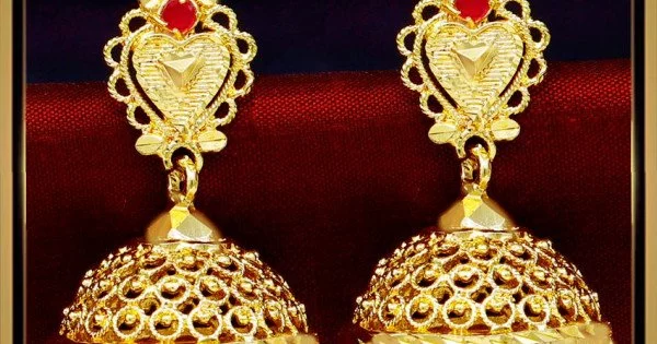 22K Gold Jhumka Earrings