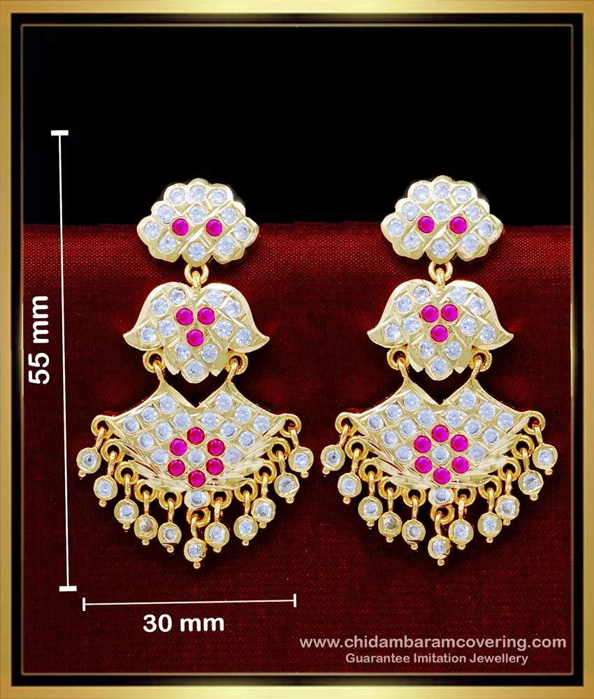 22k gold long earrings latest designs || Beautiful gold earrings designs  with weight and price - YouTube