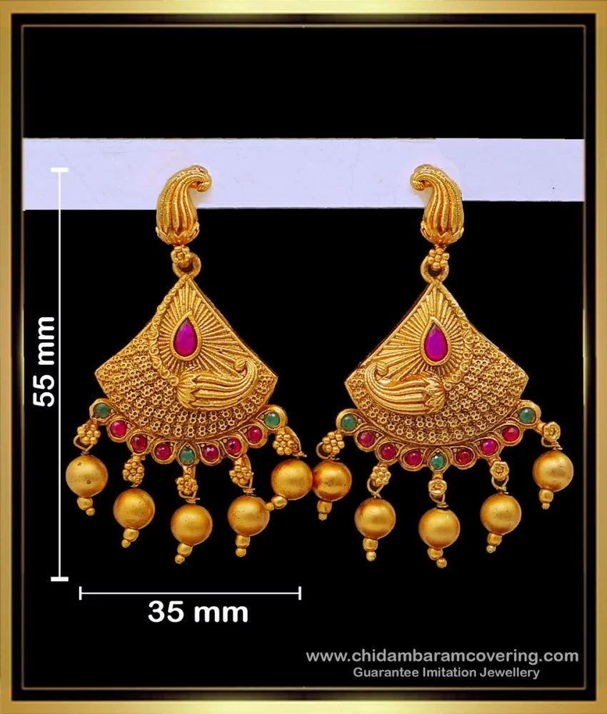 Gold Earrings in Coimbatore Tamil Nadu  Get Latest Price from Suppliers  of Gold Earrings in Coimbatore