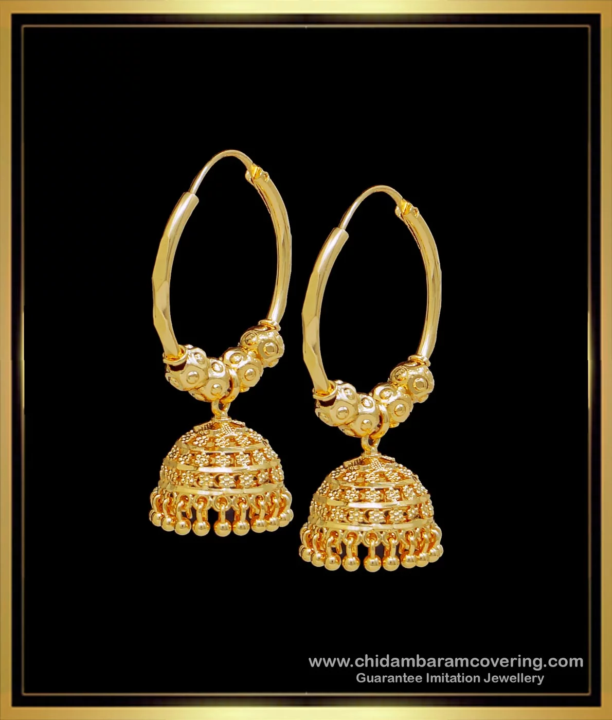 Buy Latest Forming Long Enamel Haram with Earrings 2 Gram Gold Jewellery