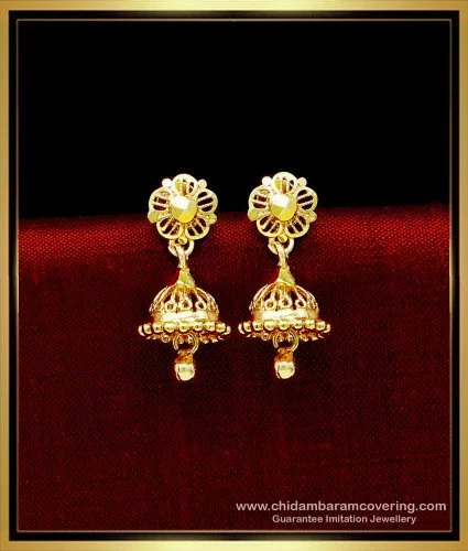 Buy Elegant Butterfly Design 1 Gram Gold Earrings for Baby Girl