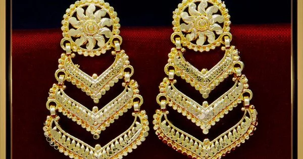 Buy Ishhaara Gold Wedding Earrings Huge Ganesh Original Kempu Jhumka For  Women And Girls ISH-TJ20 Online at Best Prices in India - JioMart.