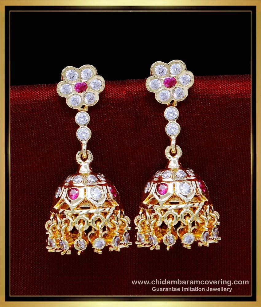 Buy quality Alluring gold temple jewellery jhumka in Pune