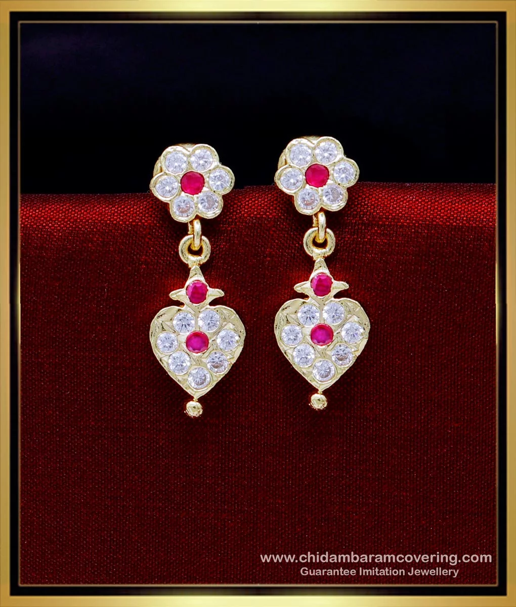 Buy Traditional Gold Earrings Designs Daily Use 1 Gram Gold Earrings for  Women