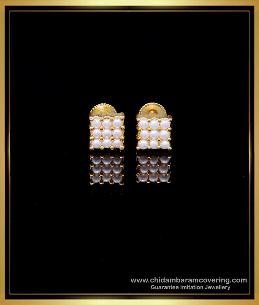 Original Pearl Stud Earrings, stud earrings pearl, earrings design gold simple, pearl earrings design, earrings design in tanishq, earrings design gold simple, small earrings design gold, latest gold earrings design, gold plated earrings, 1 gram gold plated earrings 