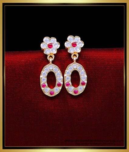 ERG2044 - New Impon Gold Earrings Designs for Daily Use Kammal