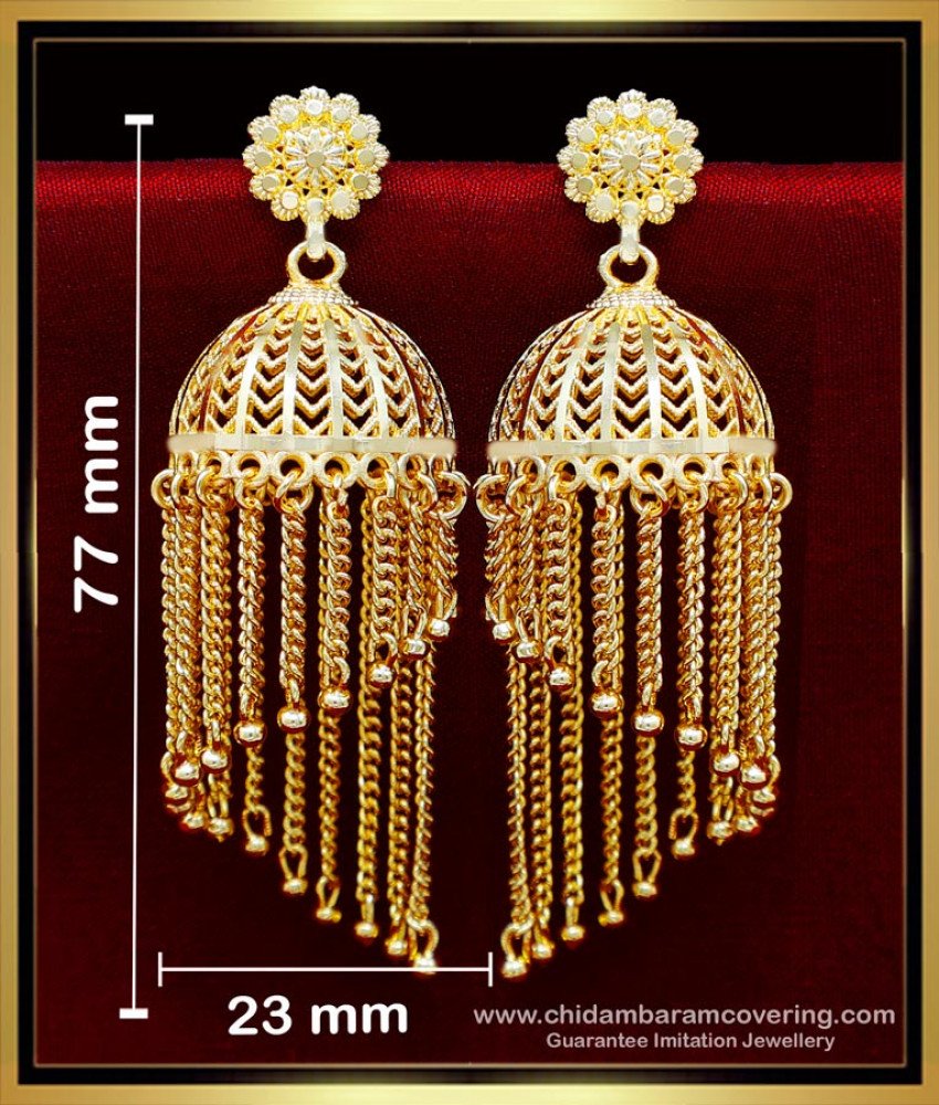 bridal gold jhumka designs, Traditional jhumkas online, gold jhumkas online, 2 gram gold earrings new design, 2 gram gold jhumka designs, New jhumka design gold, jhumkas gold plated, yellow gold earrings, jhumkas earrings, jhumkas gold designs, yellow gold earrings design