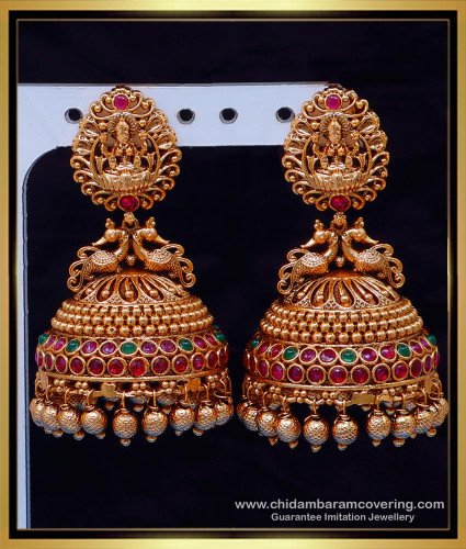 ERG2125 - Wedding Big Jhumka Design Antique Jewellery for Wedding