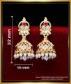 bridal traditional pearl jhumkas gold