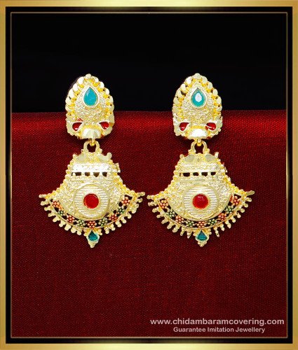 ERG2233 - Latest 2 Gram Gold Earrings Daily Use for Women