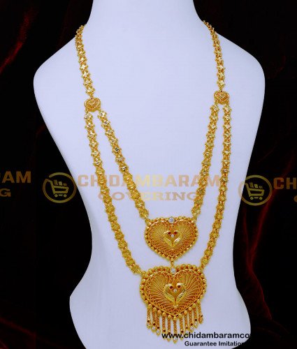 HRM1022 - Latest Covering Double Line Haram Designs Gold New Model