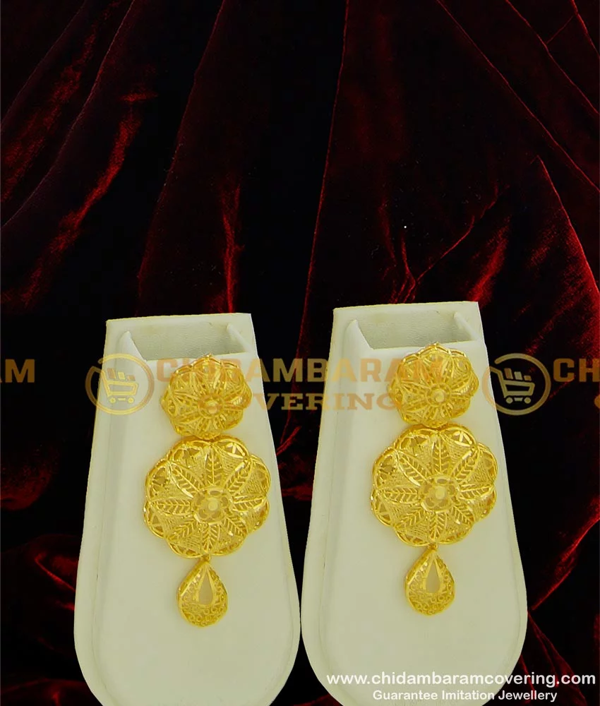 24k Dubai Big Gold Color Earrings For Women Luxury Earrings Bridal African  Wedding Ornament Wife Gifts Bijoux Africaine Dubai