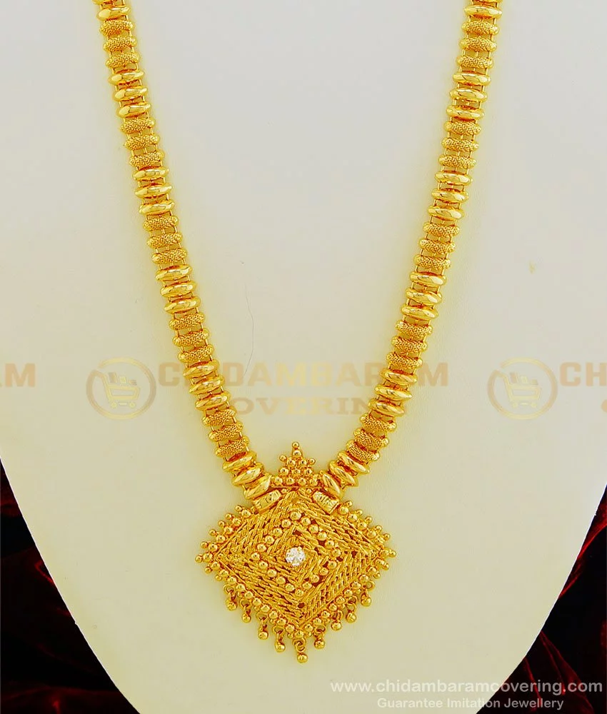 Latest gold long haram on sale designs