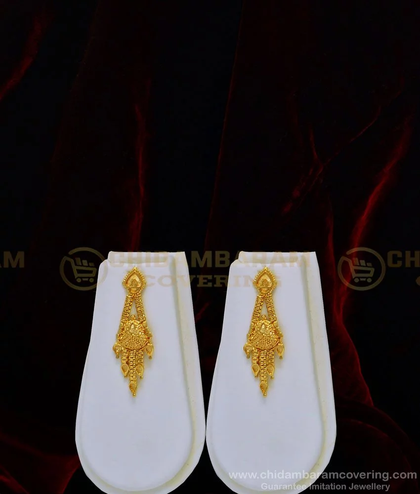 Buy Stunning Fancy Drops Gold Earrings |GRT Jewellers