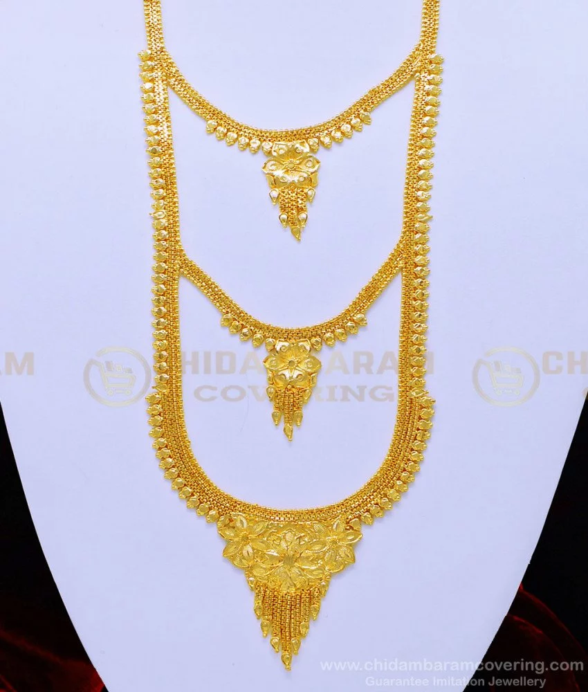 Latest gold haram designs on sale with weight and price