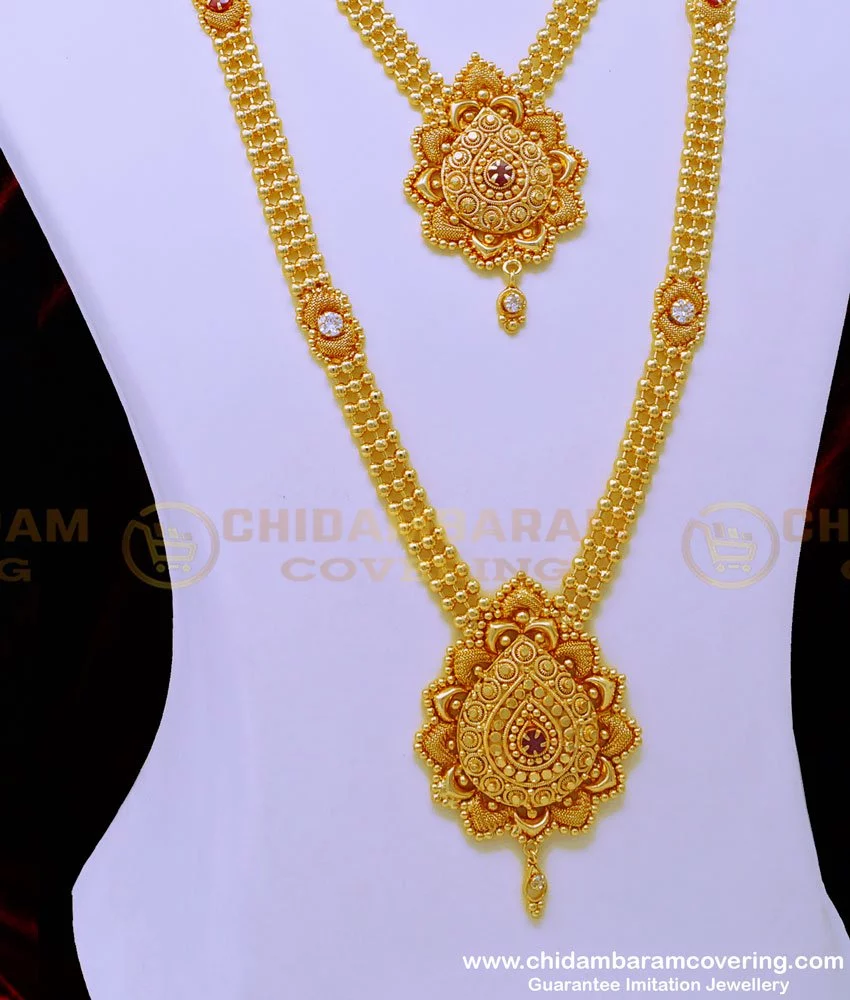 Gold necklace with store haram set