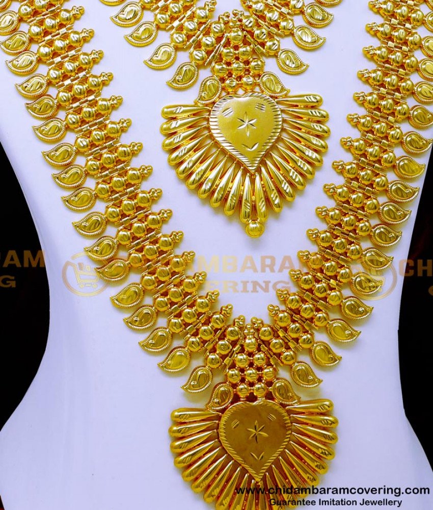 traditional plain gold mango haram designs, kerala jewellery, kerala jewellery set, kerala jewellery set gold, Kerala jewellery online, kerala haram designs, kerala haram set, kerala haram necklace, kerala long haram designs, kerala haram covering, kerala haram designs with price, kerala model haram