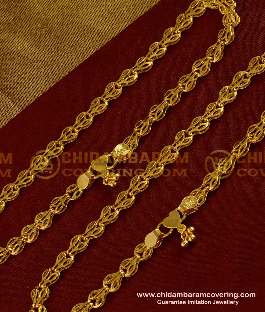 One gram gold anklets on sale online