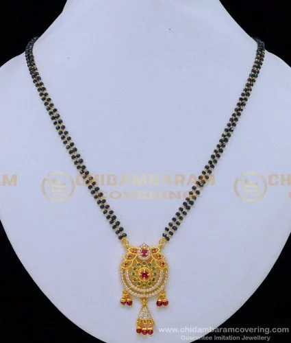 Buy Light Weight Gold Mangalsutra Mini Ganthan Design Online