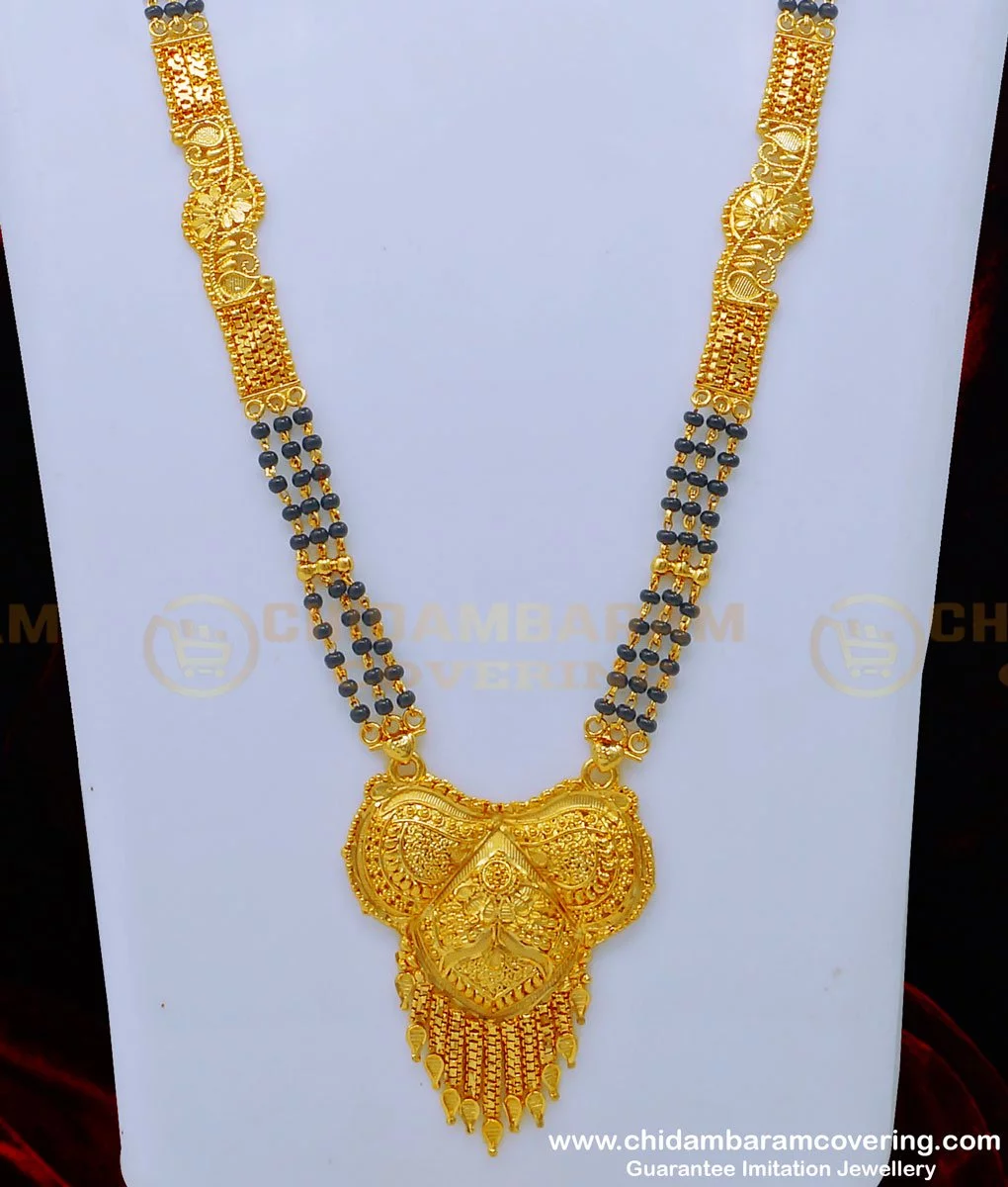 Traditional mangalsutra designs in gold with weight store and price