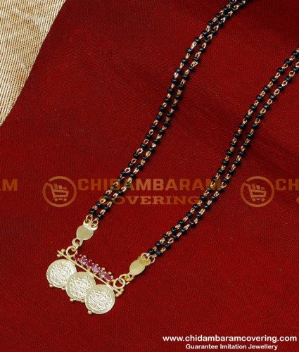 BBM1083 - Latest Black Beads Daily Use Mangalsutra Design Modern