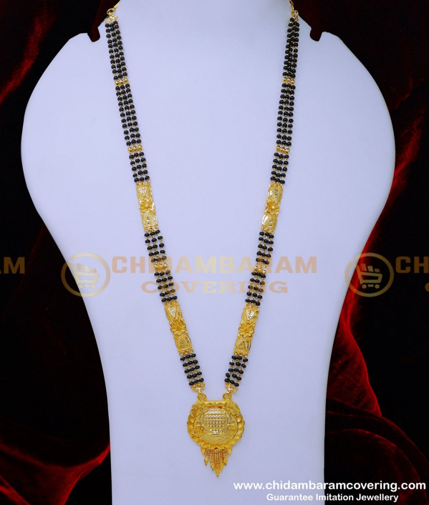 nallapusalu new models, black beads mangalsutra designs, black beads mangalsutra chain, long mangalsutra new design, nallapusalu designs gold long, modern long nallapusalu designs, trendy nallapusalu designs, mangalsutra design with chain