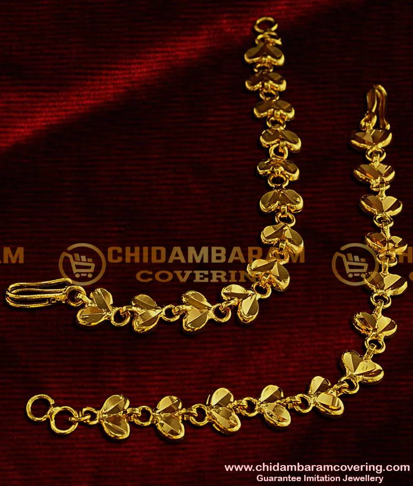 Buy Traditional Light Weight Gold Ear Chain Designs for Daily Use