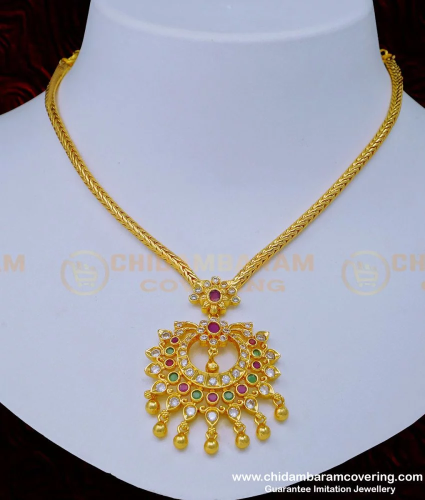 traditional south indian diamond necklace designs